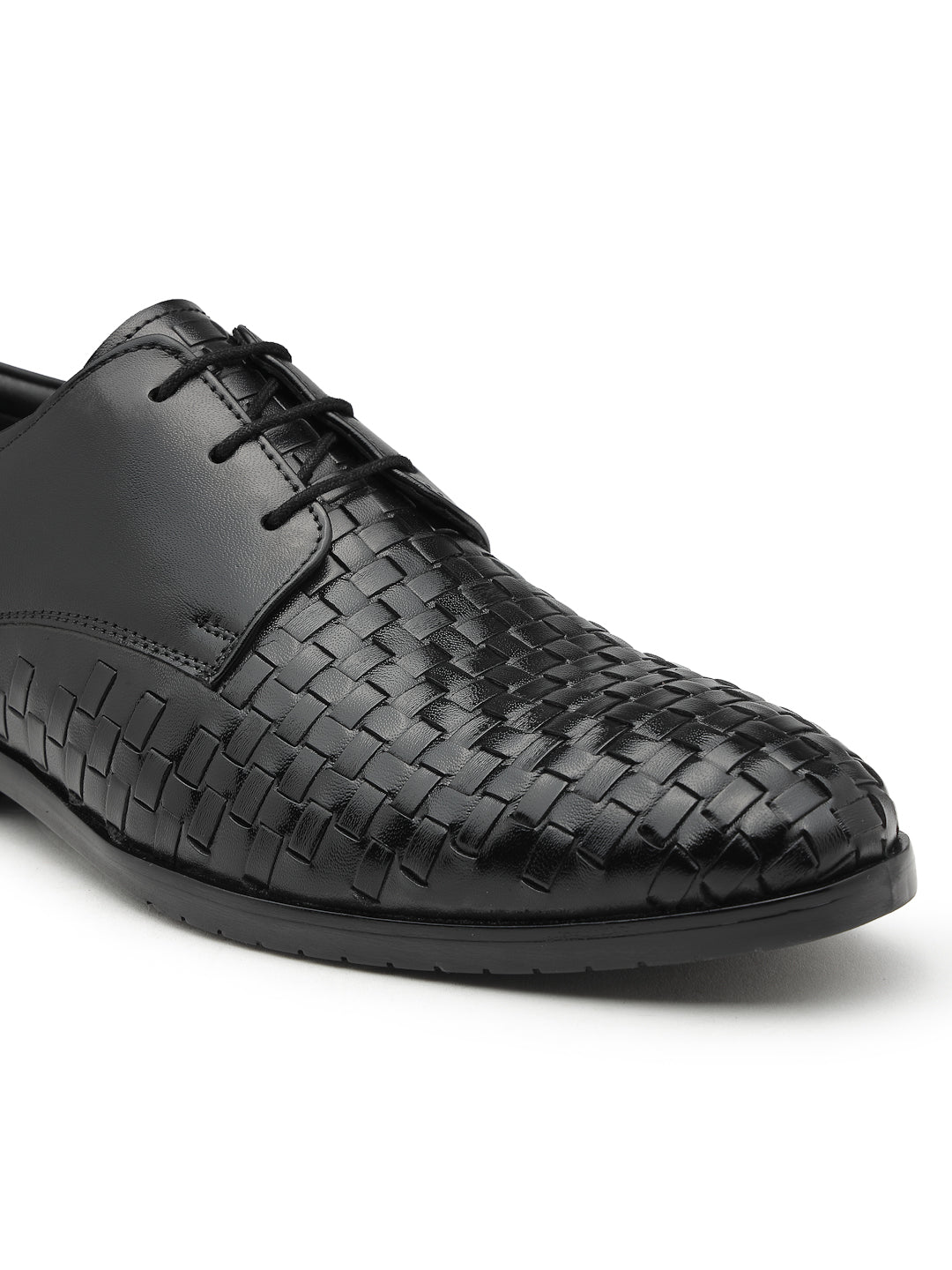 Men's Genuine Leather Derby Formal Shoes - 3292 - image 6
