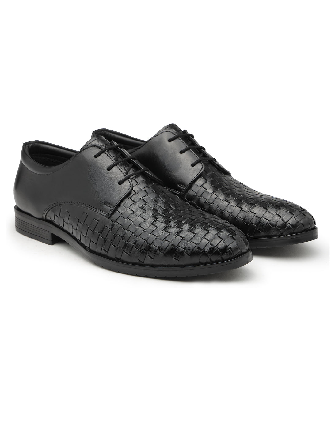 Men's Genuine Leather Derby Formal Shoes - 3292 - image 7