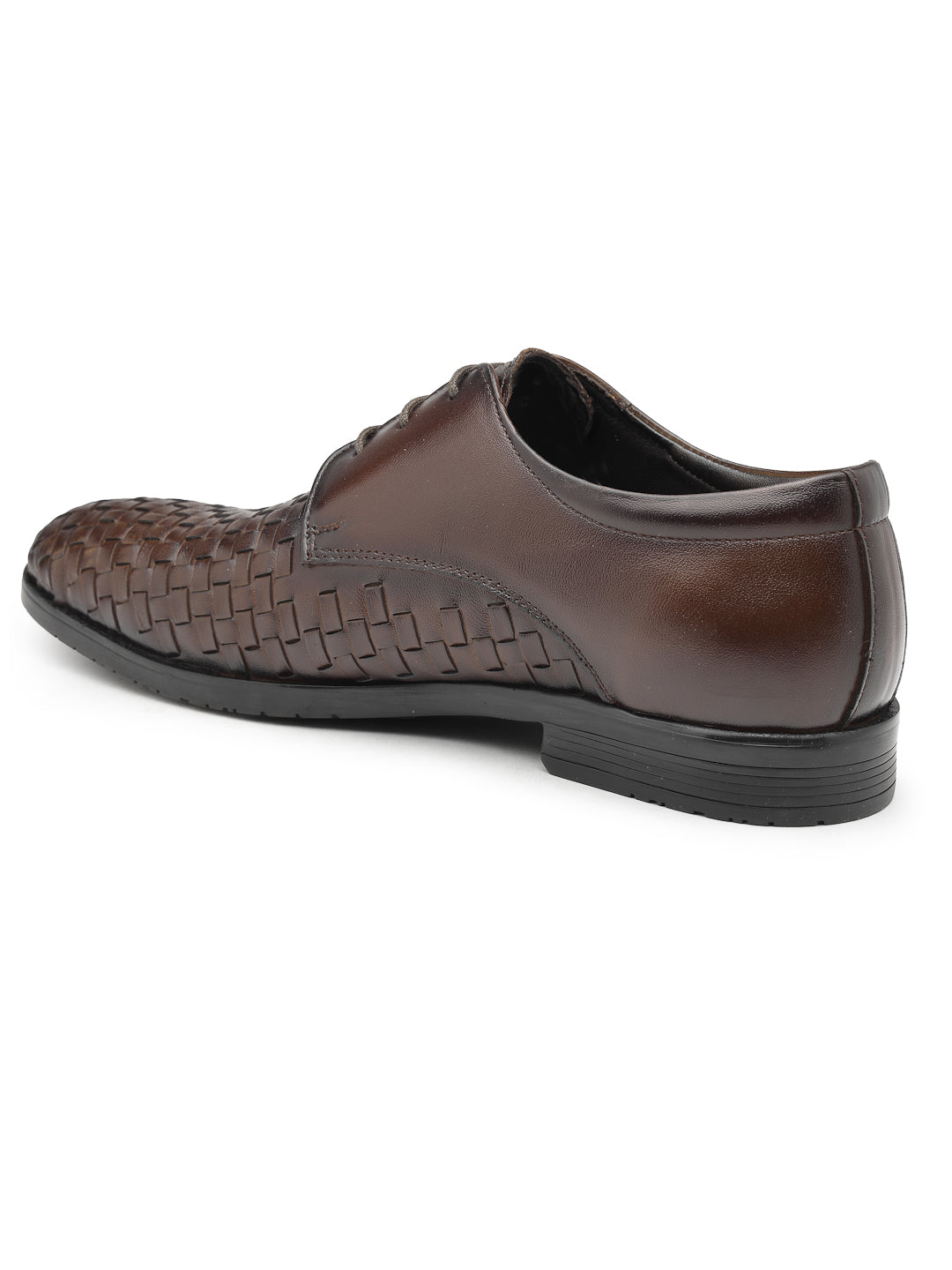 Men's Genuine Leather Derby Formal Shoes - 3292 - image 18