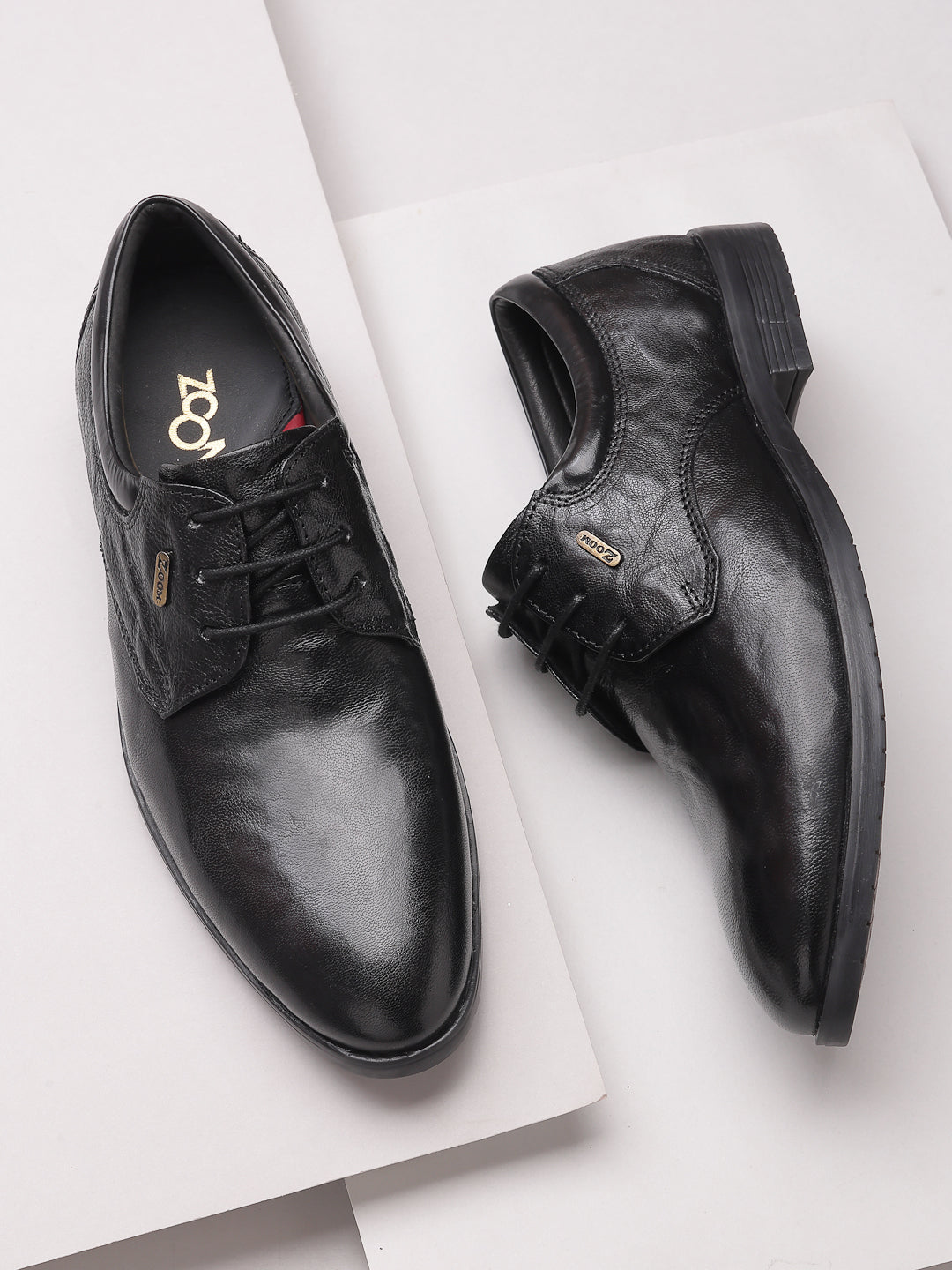 Men's Genuine Leather Derby Formal Shoes - 3295 - image 1