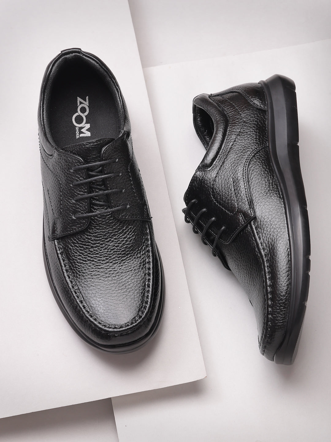 Men's Genuine Leather Derby Formal Shoes - 3363 - image 1