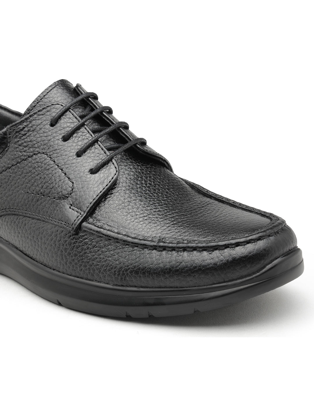 Men's Genuine Leather Derby Formal Shoes - 3363 - image 5