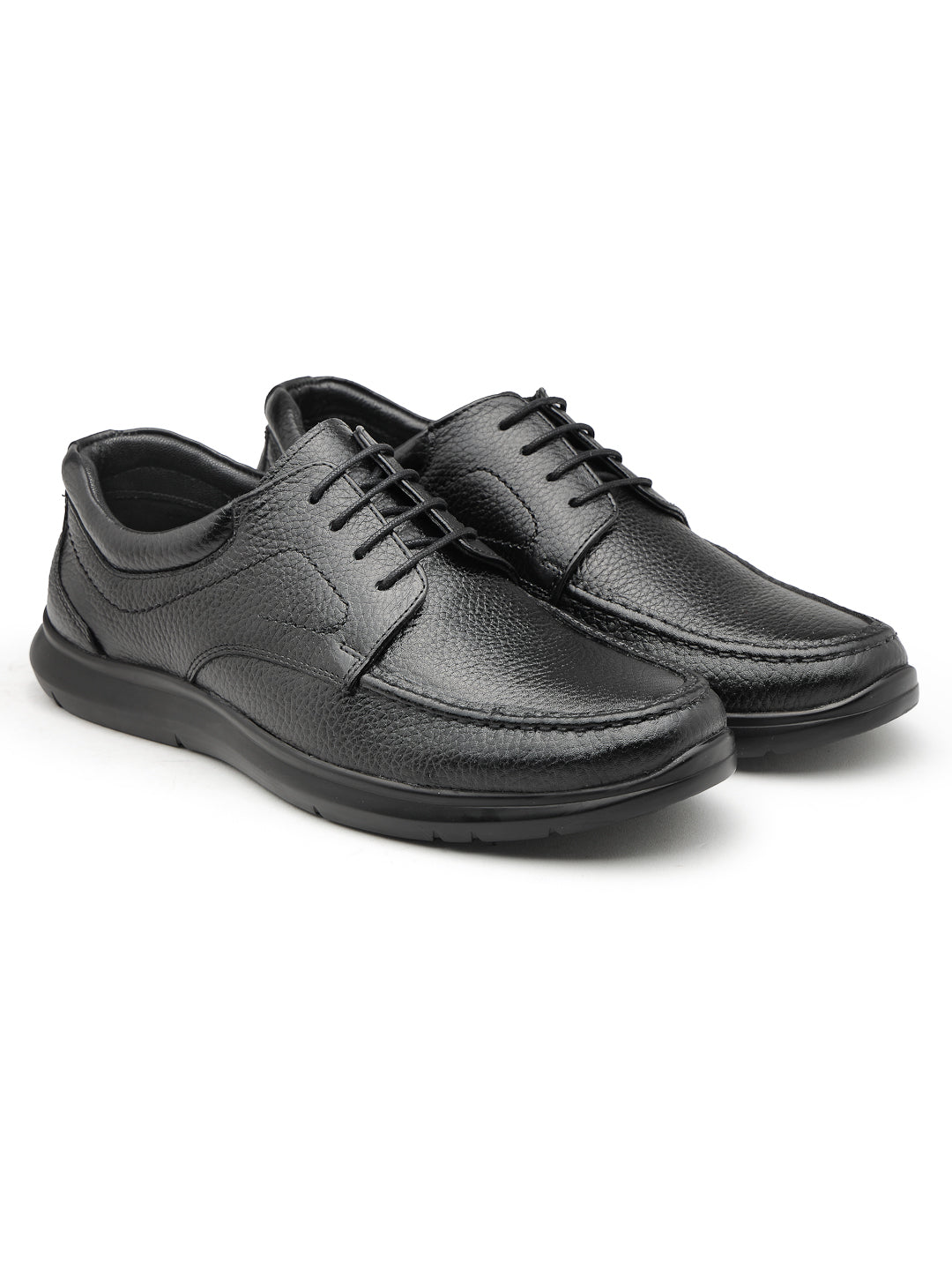 Men's Genuine Leather Derby Formal Shoes - 3363 - image 6