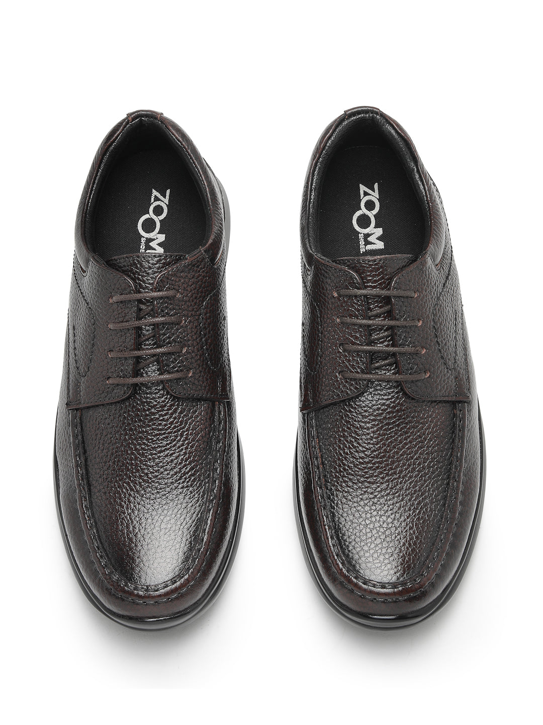 Men's Genuine Leather Derby Formal Shoes - 3363 - image 12