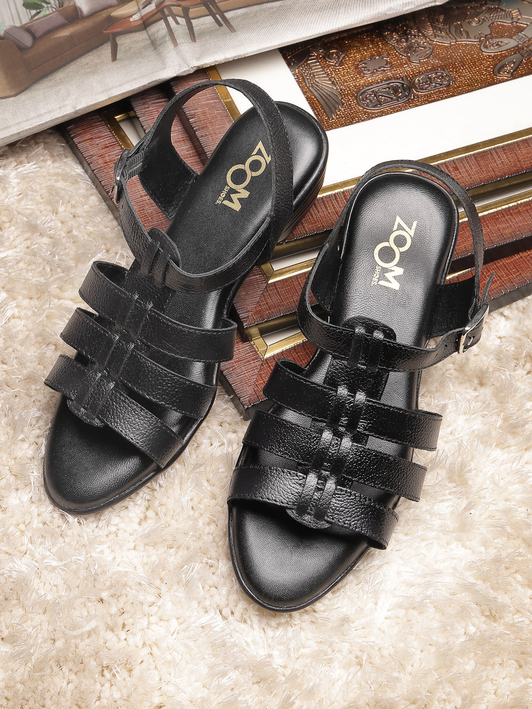 Women's Genuine Leather Sandals - 9155 - image 1