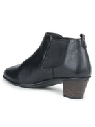 Women's Genuine Leather Ankle Boots - L-061 - image 7
