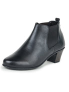 Women's Genuine Leather Ankle Boots - L-061 - image 8