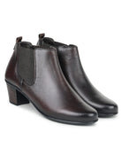 Women's Genuine Leather Ankle Boots - L-061 - image 12