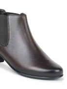 Women's Genuine Leather Ankle Boots - L-061 - image 16