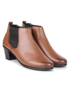 Women's Genuine Leather Ankle Boots - L-061 - image 23