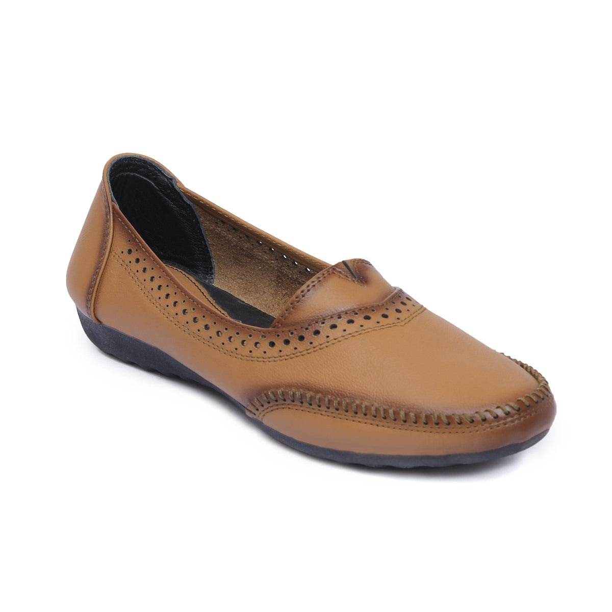 Leather Bellies for Women Beige