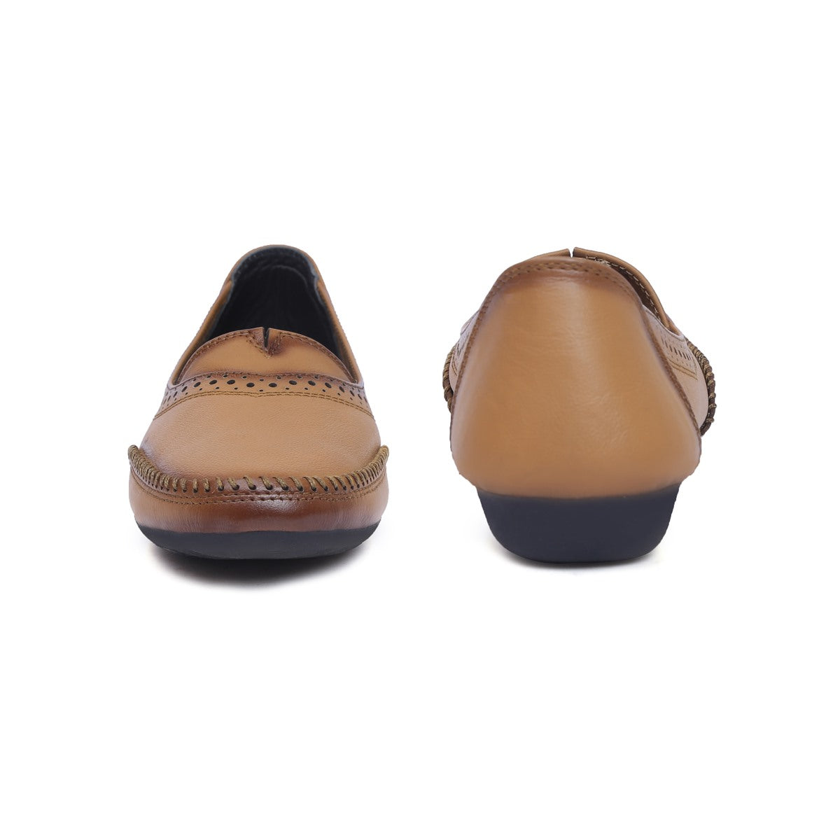 Leather Bellies for Women Beige_2