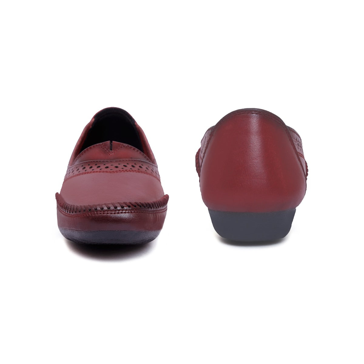 Leather Bellies for Women Cherry_4