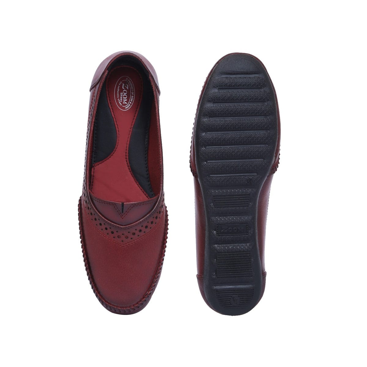 Leather Bellies for Women Cherry_2