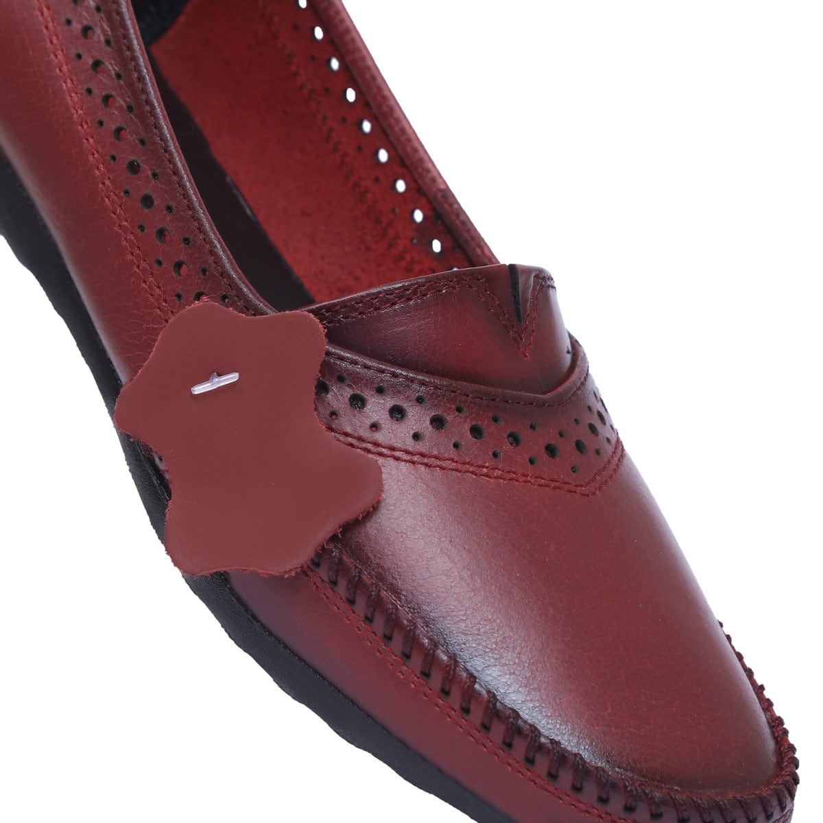 Leather Bellies for Women Cherry_3