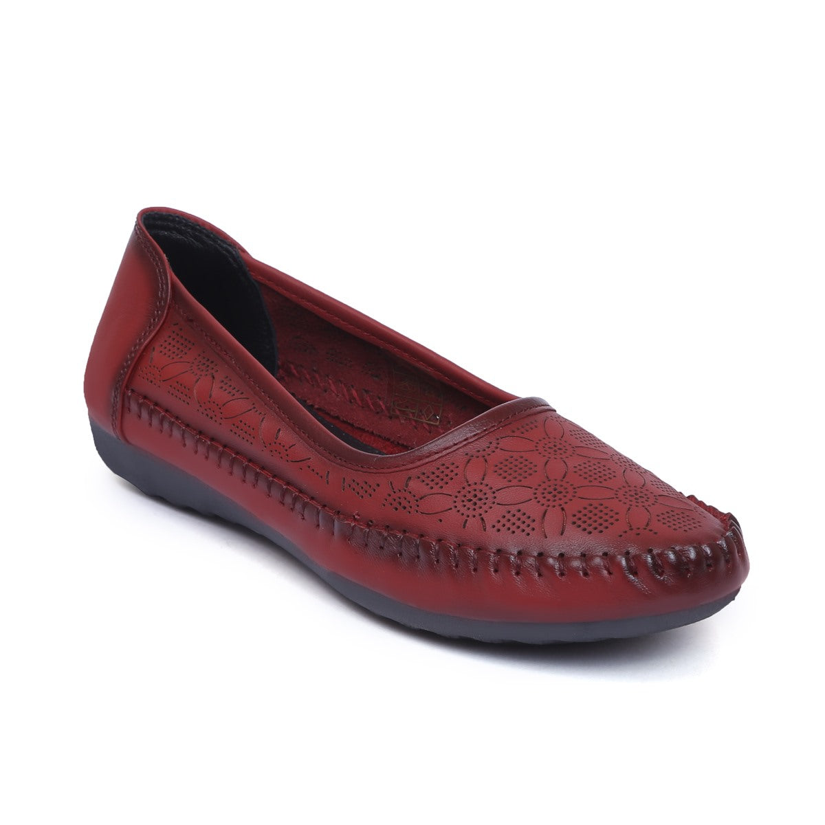 Casual Flat Belly Shoes Cherry