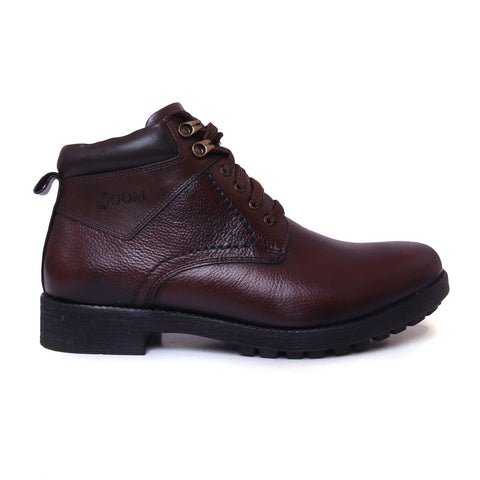Brown Leather Boots for Men_ZS1