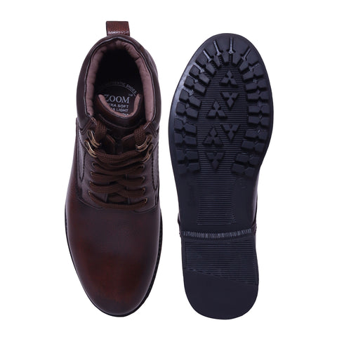 Brown Leather Boots for Men_ZS3