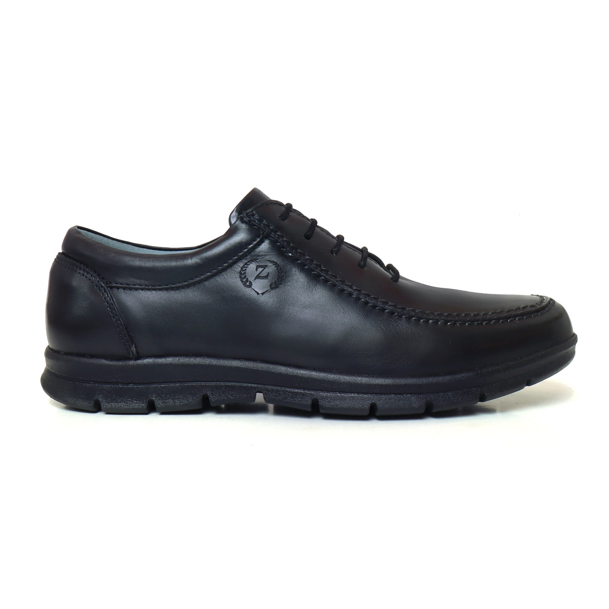 Leather Shoes for Men L-55_Black1