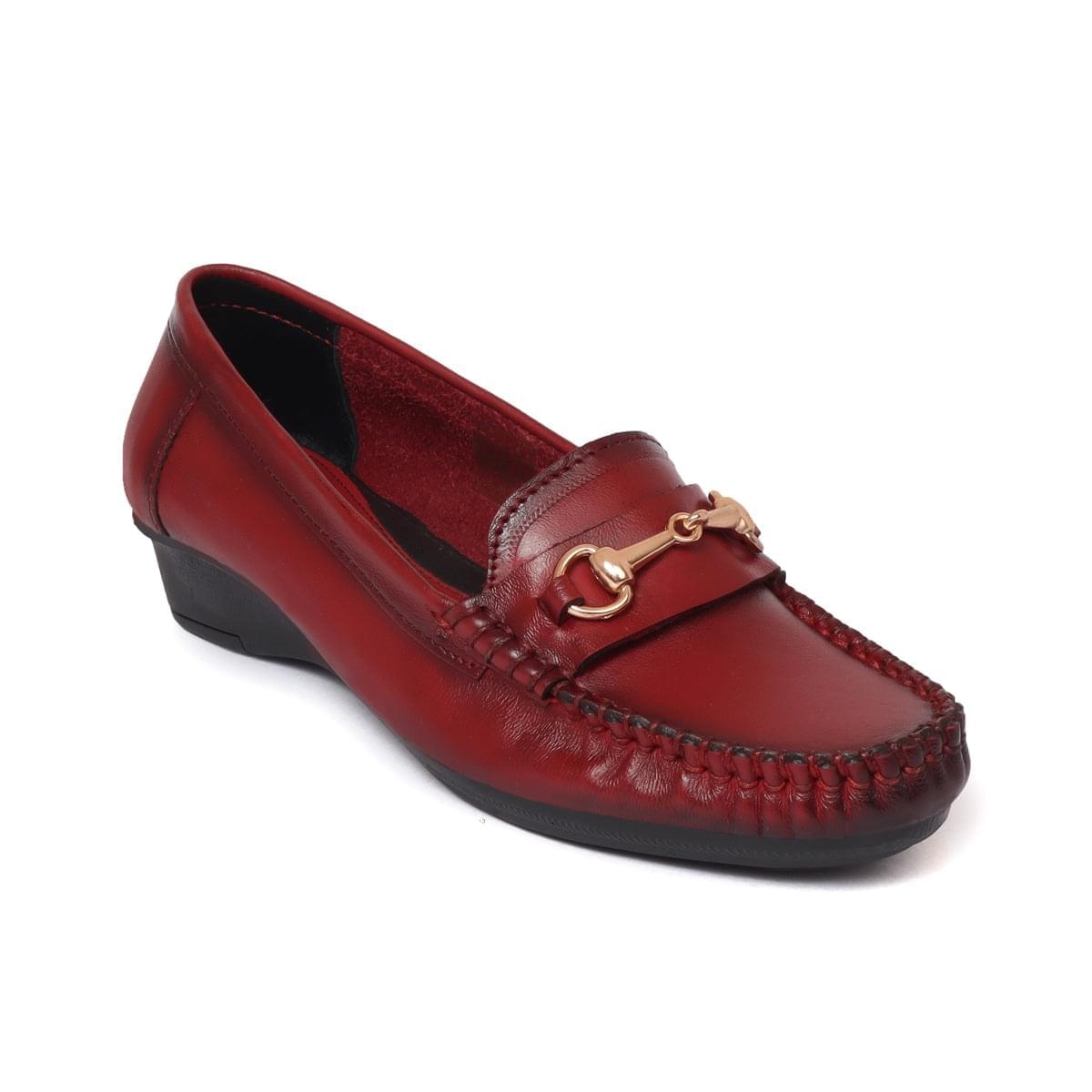 loafer formal shoes for women cherry4