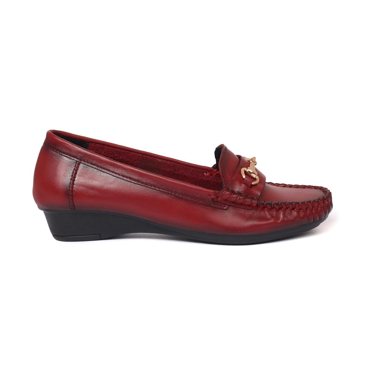 loafer formal shoes for women cherry