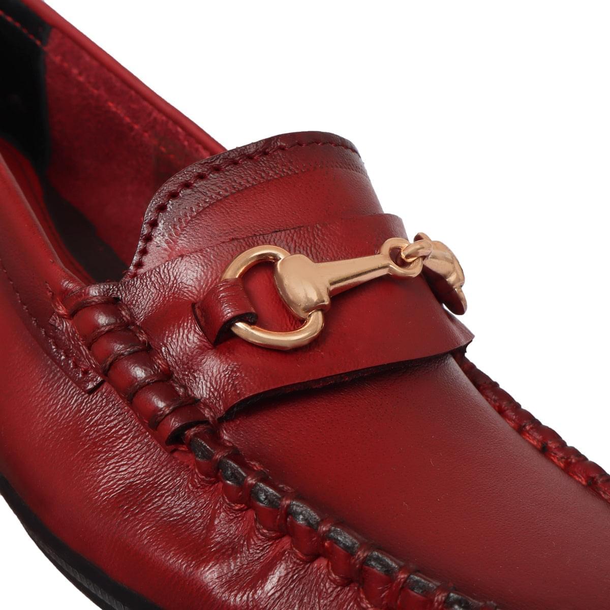 loafer formal shoes for women cherry3