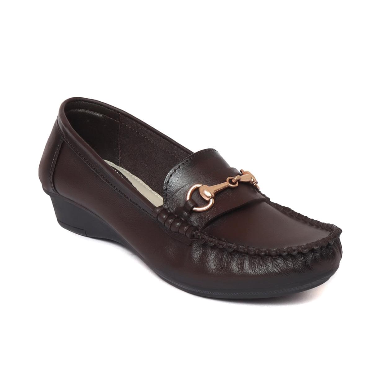 loafer formal shoes for women brown