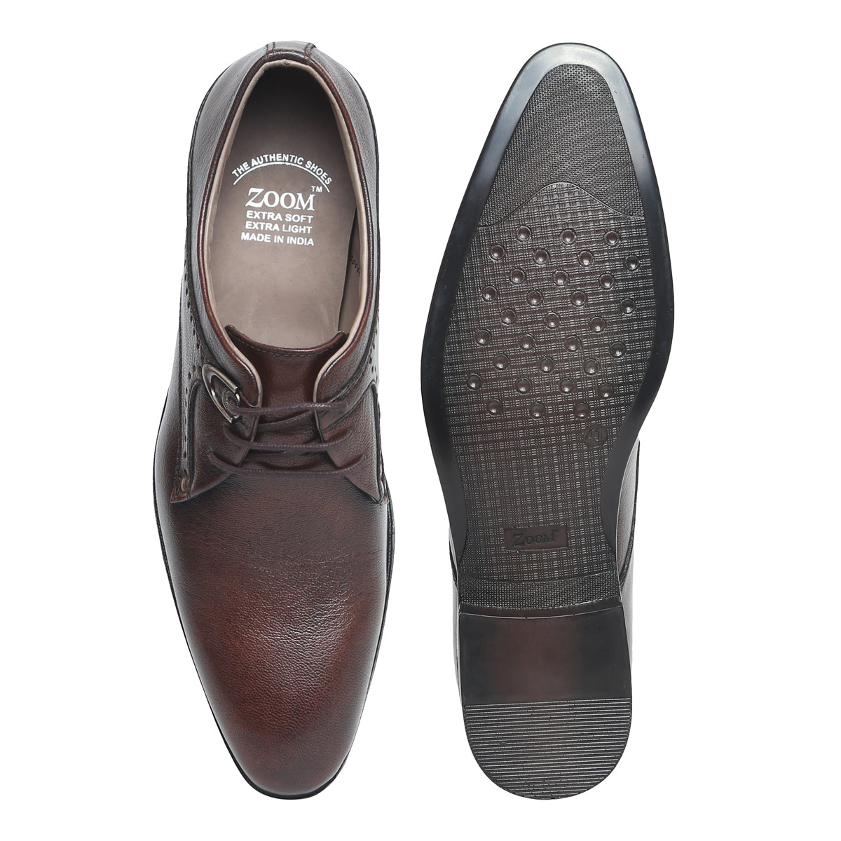 Mens Brown Brogue Shoes_ZS3