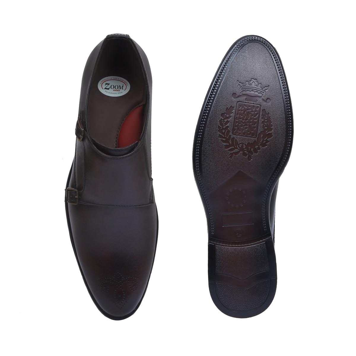 Monk strap Shoes for Men PG-82_brown2