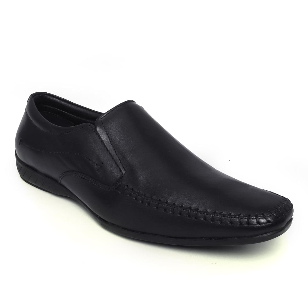 Mens Leather Slip on Shoes S–814 | Buy Black Formal Slip on Shoes ...