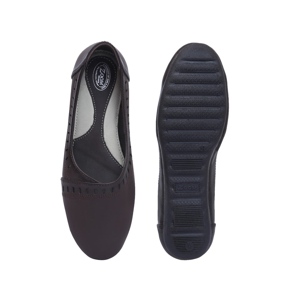 Brown Flat Bellies for Women_3