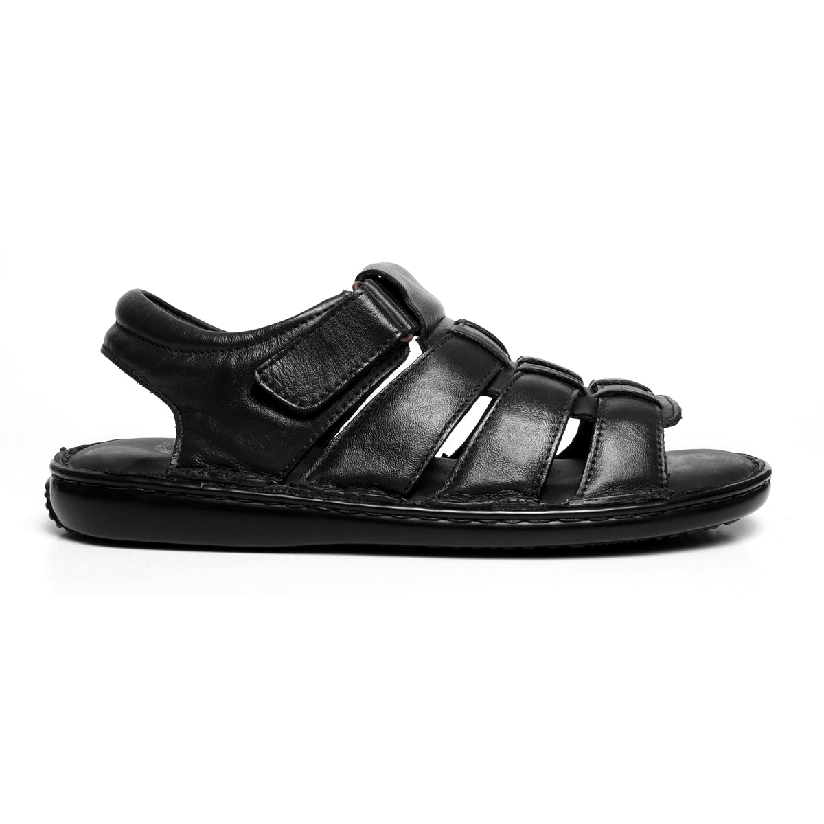 black leather sandals for men_ZS1