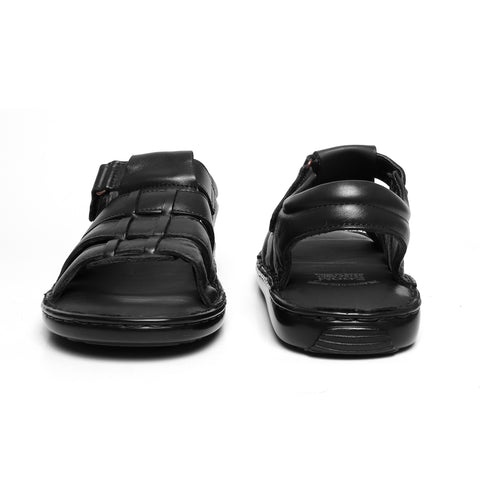 black leather sandals for men_ZS2