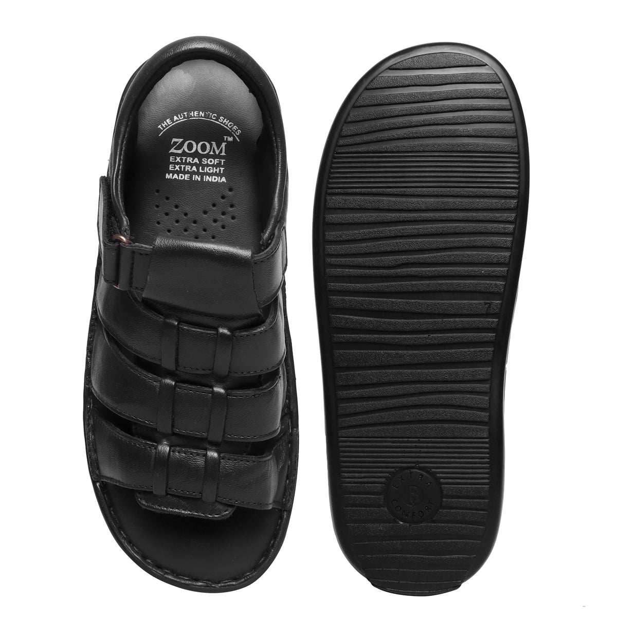black leather sandals for men_ZS3