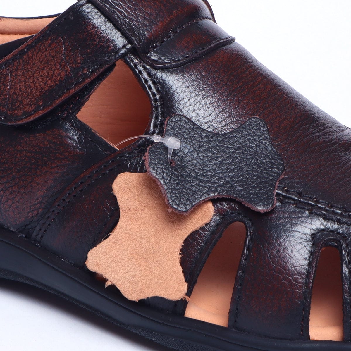 mens black leather sandals_ZS10